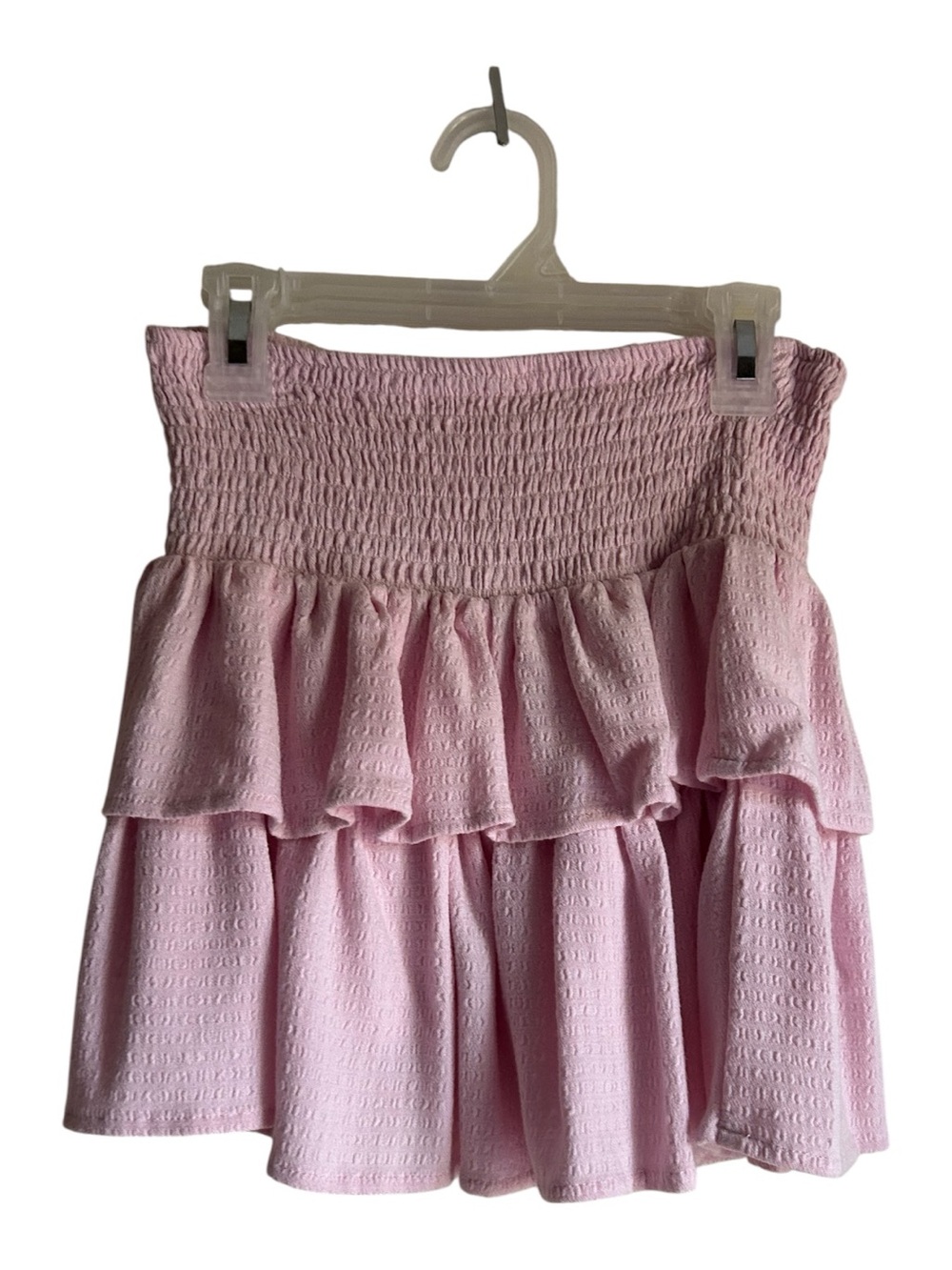 4/$20 Cat & Jack Girl’s Size XL 14 Light Pink Smocked Tiered Ruffle Skirt